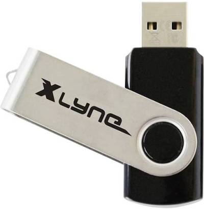 Xlyne Swing USB-Stick 4GB Schwarz 177559 USB 2.0 von Xlyne