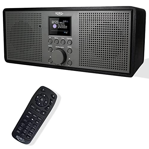 XORO DAB 700 IR - WLAN Internet Radio mit UKW und DAB+, Spotify Connect, Bluetooth, USB Mediaplayer, 2x10 Watt Stereo-Lautsprecher, Weckfunktion, Farbdisplay von Xoro