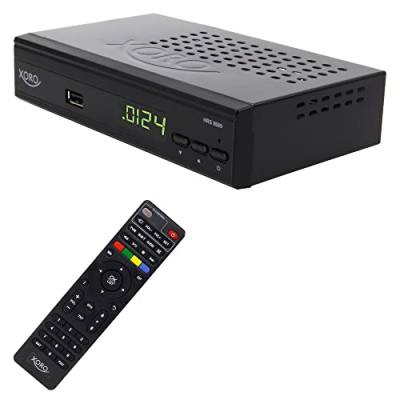XORO Digitaler FullHD Satelliten-Receiver HRS 8689 mit 2-in-1-Fernbedienung, unterstützt Unicable 1/2, JESS, USB 2.0 Mediaplayer, HDMI-, SCART- und S/PDIF-Ausgang von Xoro