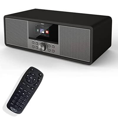 XORO HMT 600 V2 - All-in-One Internetradio mit WLAN, CD-Player, DAB+/FM Radio, Bluetooth, Podcast, USB MP3 Mediaplayer, Spotify Connect, MP3-Streaming (UPnP) Schwarz von Xoro
