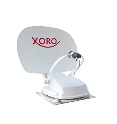 Xoro MTA 55-BT 55cm Vollautomatisches Satelliten-Antenne mit Steuergerät für Caravan/Wohnwagen/Camping, Weiss von Xoro