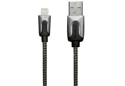 XtremeMac HQ Premium Lightning-Kabel 1m Schwarz Smartphone-Kabel, USB Typ A, Apple Lightning, Lightning-Stecker Laden + Datenkabel für Apple iPhone, iPad und iPod von XtremeMac