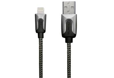 XtremeMac HQ Premium Lightning-Kabel 1m Silber Smartphone-Kabel, USB Typ A, Apple Lightning, Lightning-Stecker Laden + Datenkabel für Apple iPhone, iPad und iPod von XtremeMac