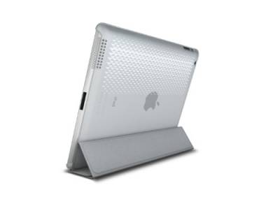XtremeMac PAD-MCSS3-03 Microshield Silkscreen SC Schutzhülle für iPad 2. & 3. Generation (Smartcover-Kompatibel) transparent von XtremeMac