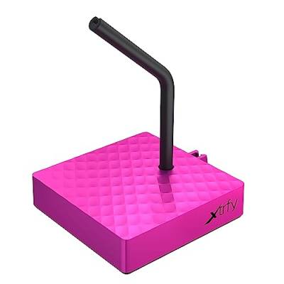 Xtrfy B4, Mouse Bungee für mehr Spielkomfort, flexibler Kabelhalter für Gaming-Maus, stabiler Standfuß, rutschfeste Unterseite, praktisch und kompakt, Pink von Xtrfy