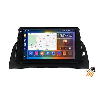 YCJB Android 12.0 Autoradio 9 Zoll 2-Din Stereo für R-enault kangoo 2015-2018 GPS Sat Navigation MP5 Multimedia Video Player FM BT Receiver mit 4G 5G WiFi DSP SWC Carplay,M6 pro1 von YCJB