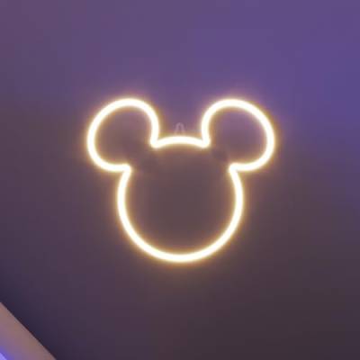 Yellowpop Neonschilder für Wanddekoration, Disney Mickey Mouse (Ohren) – energieeffiziente LED von YELLOWPOP