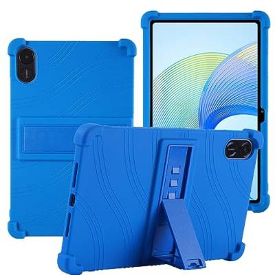 YHFZR Hülle für Honor Pad X9, Leicht Silikon Weich Kindgerechte Hülle mit Standfunktion für Honor Pad X9, Dunkel Blau von YHFZR