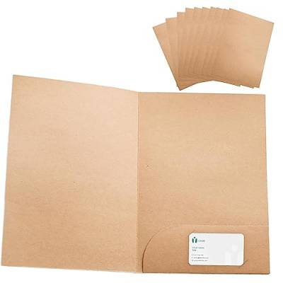 Dokumentenmappe kraftpapier Präsentationsmappe Mappe Kraftpapier: YIDM 10 Stück Ordner mit Tasche, Kraftpapier Mappe Ordner Set Präsentationsmappe Kraftpapier Dokumentenmappe Karton Präsentationsmappe von YIDM