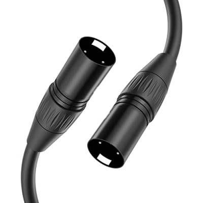 Yinker Male zu Male XLR Kabel 1.5m, 3 Polig XLR Mikrofonkabel Male zu Male, Mikrofonkabel XLR Stecker Male zu Male für Audio-und Sound-Equipments 1.5m von Yinker