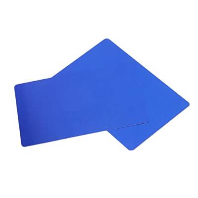 Rohlinge aus eloxiertem Aluminium – 50 Stück Visitenkarte mit Lasergravur, wasserdichte und verschleißfeste Aluminium-Visitenkarte für Unternehmen (Blau) von Yousiliang