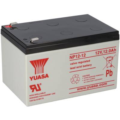 Yuasa Blei-Akku NP12-12 Pb 12V 12Ah VdS, Faston 6,3 von Yuasa