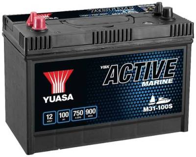 Yuasa Marine M31-100S Bootsbatterie 12V 100Ah von Yuasa