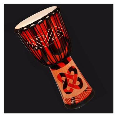 Djembe Trommel Standardmäßiges 12-Zoll-Ganzholz-Tamburin Mit Ausgehöhltem Ziegenleder Und Afrikanischer Trommel (Color : C) von ZAMASS