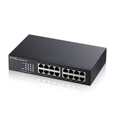 Zyxel 16-Port Gigabit Ethernet Unmanaged Switch - Design ohne Lüfter [GS1100-16v3] von ZYXEL