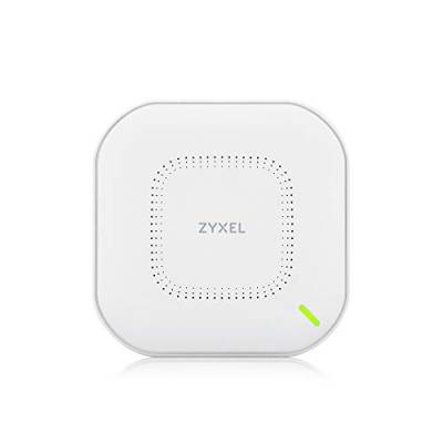 Zyxel Echter WiFi 6 AX1800 WLAN-AP (802.11ax Dual-Band), 1,77 Gbit/s mit Quad-Core-CPU und Dual 2x2 MU-MIMO-Antenne, verwaltbar über Nebula App/Cloud oder Standalone [NWA110AX] von ZYXEL