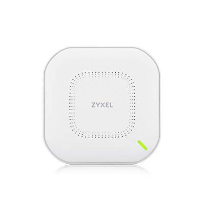 Zyxel Echter WiFi 6 AX3000 WLAN-AP (802.11ax Dual-Band), 3.0 Gbps mit Quad-Core-CPU und Dual 4x4 MU-MIMO-Antenne, verwaltbar über Nebula App/Cloud oder Standalone [NWA210AX] von ZYXEL