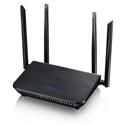 Zyxel WiFi 6-Router mit AX1800 (NBG7510) Dual-Band Gigabit WLAN-Router, Geschwindigkeit & Mehrwert, Jugendschutz, MU-MIMO, OFDMA, Ideal für Spielen & Streaming, NBG7510-EU0101F von ZYXEL