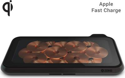 Zens Liberty Series Glass Edition - Wireless Charger - 16-Spulen 2x 15W Qi schwarz glas (ZEDC09G/00) von Zens