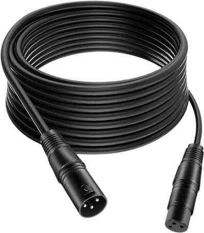 ZonQoonz 3M DMX Kabel, 3-polige XLR Stecker Symmetrischer, DMX Kabel für LED Par Scheinwerfer, Moving head und Bühnenlicht von ZonQoonz