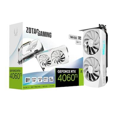 ZOTAC GAMING GeForce RTX 4060Ti TwinEdge OC White 8GB GDDR6X Grafikkarte DP/HDMI von Zotac