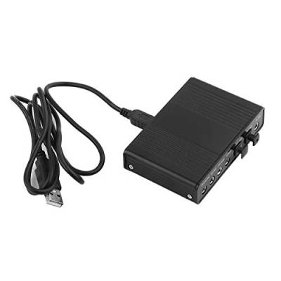 USB-Soundkarte, 6-Kanal-Audio-Soundkarte USB-Adapter für Optische Soundkarten Unterstützt Plug & Play für Laptops, Desktops und Computer von Zunate