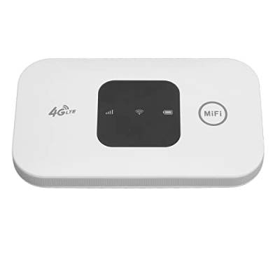 Zunate Tragbarer 4G-WLAN-Router, 4G-LTE-Router mit SIM-Kartensteckplatz, 150 Mbit/s Mobiler WLAN-Hotspot-Router für Autobenutzer, Geschäftsreisende, Unterstützung für 10 Benutzer von Zunate