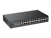 Zyxel GS1100-24E, Unmanaged, Gigabit Ethernet (10/100/1000), Rack-Einbau, Wandmontage von ZyXEL Communications