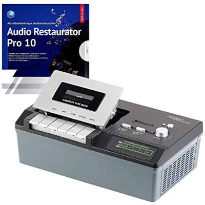 auvisio Kassettenplayer: USB-Kassetten-Player UCR-2200 zum Abspielen & Digitalisieren (Kassettenspieler, Cassetten digitalisieren, Tonbandkassetten) von auvisio