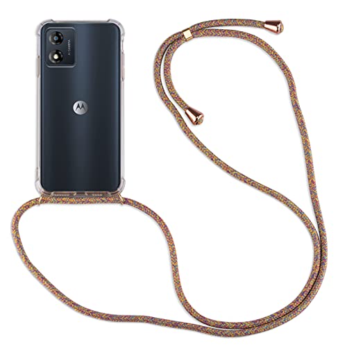 betterfon Handykette für Motorola Moto E13 Smartphone Halskette Hülle Handyhülle mit Kordel zum Umhängen in Rainbow von betterfon