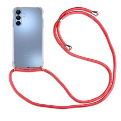 betterfon Handykette für Samsung A15 Smartphone Halskette Hülle mit Band - Schnur mit Case zum umhängen Handyhülle mit Kordel zum Umhängen für Samsung Galaxy A15 4G / 5G in Rot von betterfon
