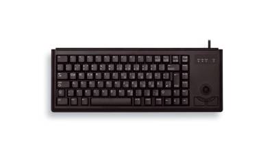 CHERRY G84-4400 kabelgebundene Tastatur mit Trackball (PS/2, schwarz)