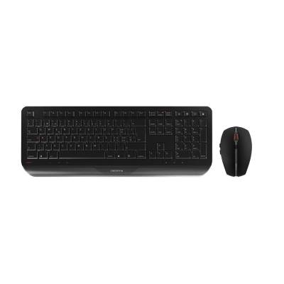 CHERRY GENTIX Desktop Wireless Tastatur und Maus schwarz