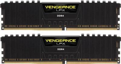 Corsair Vengeance LPX schwarz DIMM Kit 16GB, DDR4-3000, CL15-17-17-35