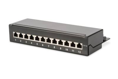 DIGITUS Desktop CAT 6A Patch Panel 12-port