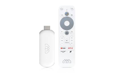 Homatics Stick HD Android TV Mediaplayer Stick Weiß (Full HD, HDMI, 5GHz WiFi, Sprachfernbedienung)