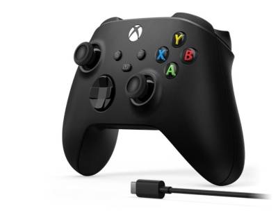 Microsoft Xbox Wireless Controller - carbon-black & USB-C Kabel