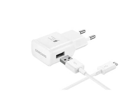 Samsung Schnellladegerät 15W, 2000mA inkl. Micro USB-Kabel white (1,5m)