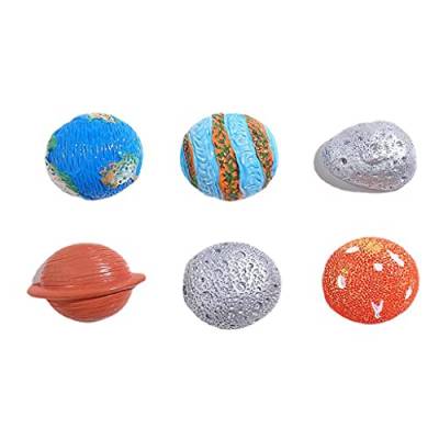 Packung Mit 6 Multifunktionalen Cartoon Meteoriten Planeten Reißzwecken Set Dekoratives 3D Reißzwecken Set Für Zuhause Schule Büro Reißnägel Und Magnete Für Pinnwand Pinnwand Wandkunst von blispring