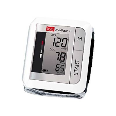 boso medistar+ – Handgelenk Blutdruckmessgerät mit Speicher für 90 Messungen, extra großem Display und Arrhythmie-Erkennung – Inkl. Handgelenkmanschette (13,5-21,5 cm) von boso