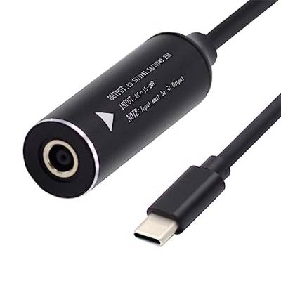 cablecc 4,5 x 3,0 mm Eingang DC-Buchse auf USB-C Typ-C Netzstecker Ladekabel für PD 9 V 15 V 20 V 65 W Laptop-Telefon von cablecc