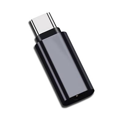 cablecc Typ-C auf 3,5 mm Kopfhörer-Adapter USB-C 3.1 Stecker auf AUX Audio-Buchse für Xiaomi 6 Mi6 Letv 2 Pro 2 Max2 (schwarz) von cablecc