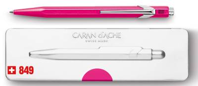 CARAN D, ACHE Druckkugelschreiber 849 POPLINE FLUO, pink von caran d, ache