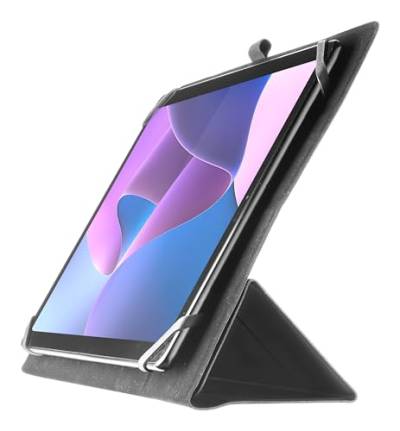 Cellularline - Snap Case - Universelles Case für Lenovo Tablets von 10" bis 11" - Klappbare Kameratasche - Praktischer Ständer - Bequemer Tablet-Innenraum - Schwarz von cellularline