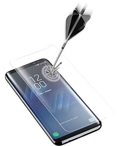 Cellularline TEMPGCUCFGALS8PLT Displayschutzfolie aus gehärtetem Glas für Samsung Galaxy S8 Plus, ultra gebogen, transparent von cellularline