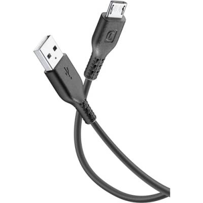 cellularline 35665 USB-Kabel 2 m USB A Micro-USB B schwarz – USB-Kabel (2 m, USB A, Micro-USB B, 2.0, Stecker/Stecker, Anschluss) von cellularline