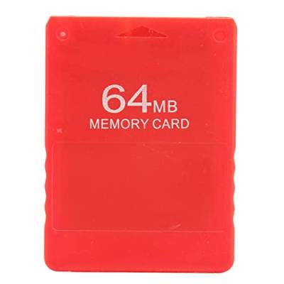Speicherkarte für PS2, 64 MB Hochgeschwindigkeits-Speicherkarte für Spiele FMCB V1.966 Externe Plug-and-Play-Videospiel-Datenkarte für die Playstation 2-Spielekonsole(rot) von ciciglow