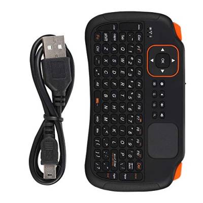 ciciglow Kabellose -Tastatur mit Touchpad, Tragbare 83 Tasten, Kabellose 2,4-GHz-Tastatur, Kompatibel mit PC, Laptops, Smart-TVs von ciciglow