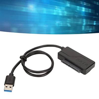 ciciglow USB 3.0-auf-SATA-Kabel, für 2,5-Zoll-SATA-Laufwerke Festplatten-Konverterkabel für 2,5-3,5-Zoll-HDD-SSD-SATA-Festplattentreiber-Adapter Plug-and-Play-Schnellübertragung 5 Gbit/s von ciciglow