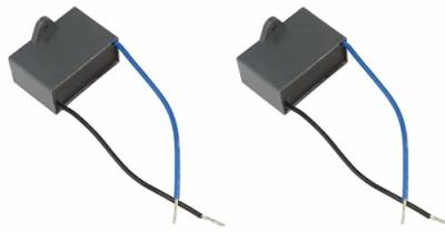 cyclingcolors 2x AnlaufKondensator MotorKondensator CBB61 5uF 450V 2 kabel 100mm Kondensator Elektromotor Kompressor Rasenmäher von cyclingcolors